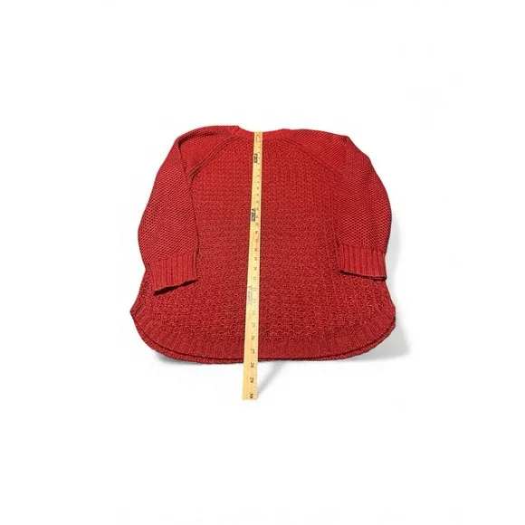 Calvin Klein Jeans Sweater Womens Size XXL Loose Knit Heavyweight‎ Red Pullover - Picture 7 of 7